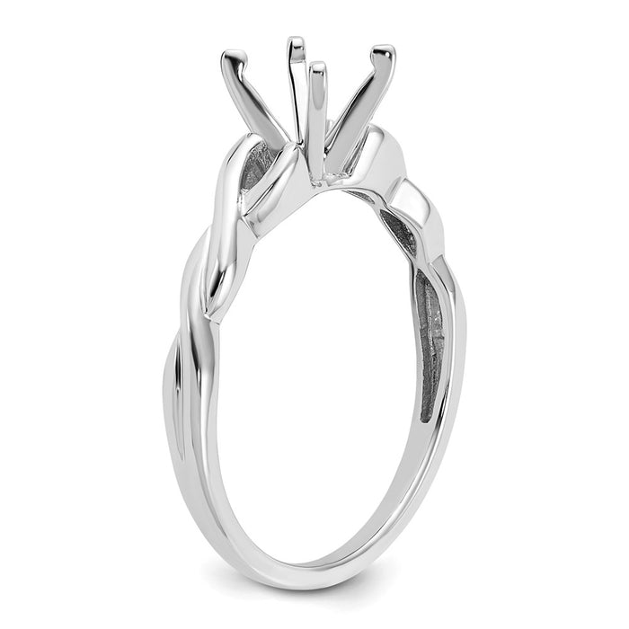 Buy 14K White Gold 1 Carat Engagement Ring Setting - Stylish & Affordable!-6