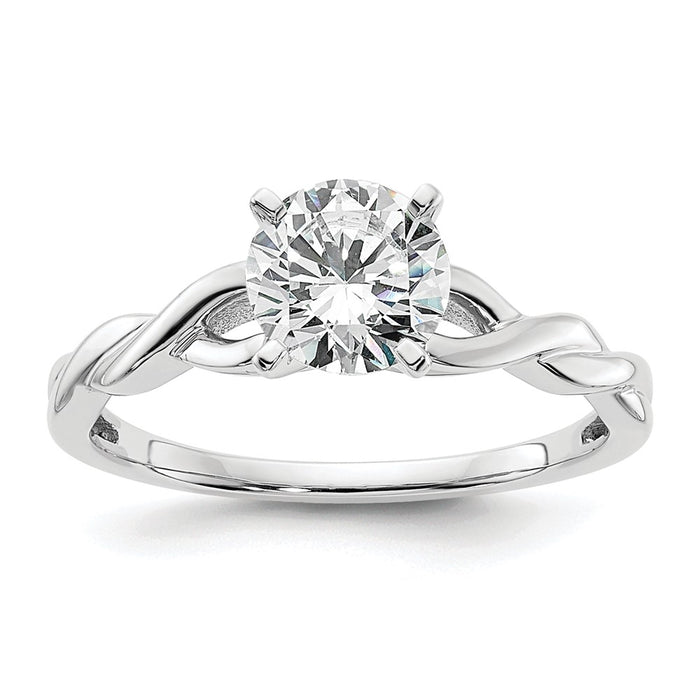 Buy 14K White Gold 1 Carat Engagement Ring Setting - Stylish & Affordable!-7