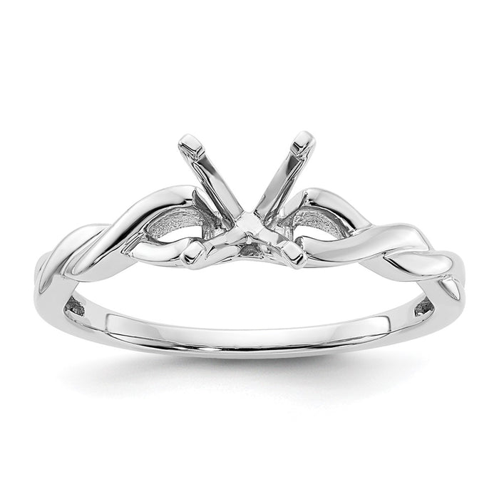 Buy 14K White Gold 1 Carat Engagement Ring Setting - Stylish & Affordable!-1