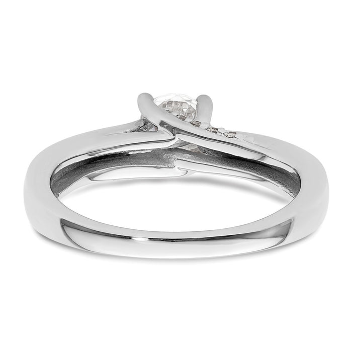 Buy Exclusive 14K White Gold Semi-Mount Engagement Ring for 1/2 Carat Diamond-5