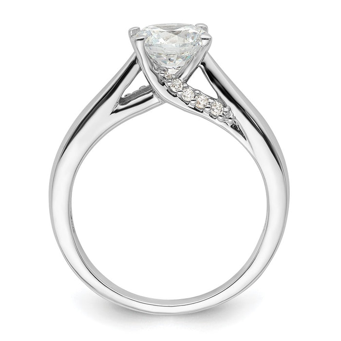 Buy 14K White Gold Semi-Mount Engagement Ring for 1.25 Carat Stone - Stylish Value!-2