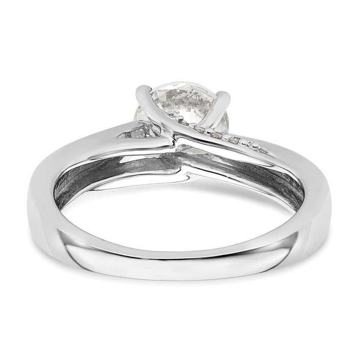 Buy 14K White Gold Semi-Mount Engagement Ring for 1.25 Carat Stone - Stylish Value!-5