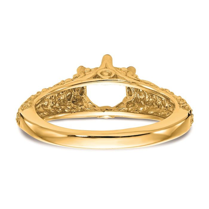 Buy Stylish 14K Yellow Gold Vintage Engagement Ring Mounting - 1.25 Carat-5