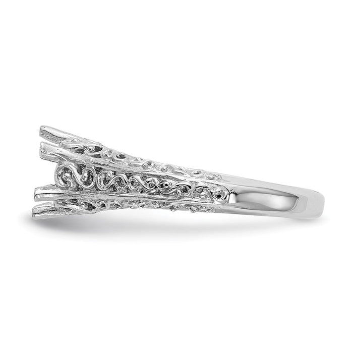 Exclusive 14K White Gold Vintage Solitaire Engagement Ring - 1 Carat Value-3