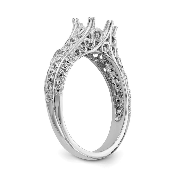 Exclusive 14K White Gold Vintage Solitaire Engagement Ring - 1 Carat Value-6