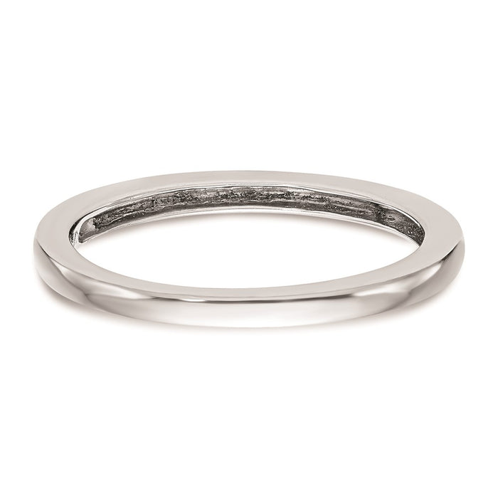 Buy Stylish 14K White Gold Wedding Ring - Sleek Polished Design, Affordable Price-5