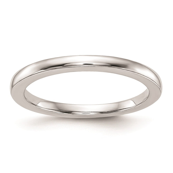 Buy Stylish 14K White Gold Wedding Ring - Sleek Polished Design, Affordable Price-1