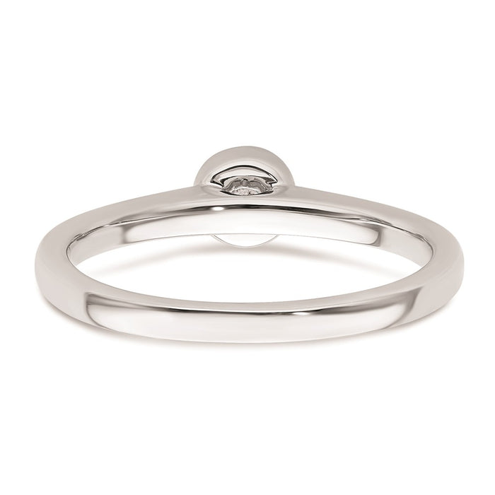 Buy Stylish 14K White Gold 1/4 Carat Solitaire Engagement Ring Mounting 4.10mm-5