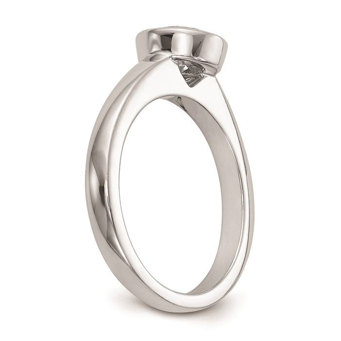 Buy Exclusive 14K White Gold 1 Carat Solitaire Engagement Ring - Stylish Design-6