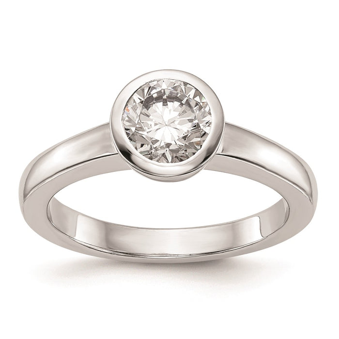 Buy Exclusive 14K White Gold 1 Carat Solitaire Engagement Ring - Stylish Design-1