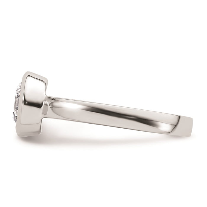 Buy Exclusive 14K White Gold 2 Carat Bezel Set Engagement Ring Setting 8.20mm-3