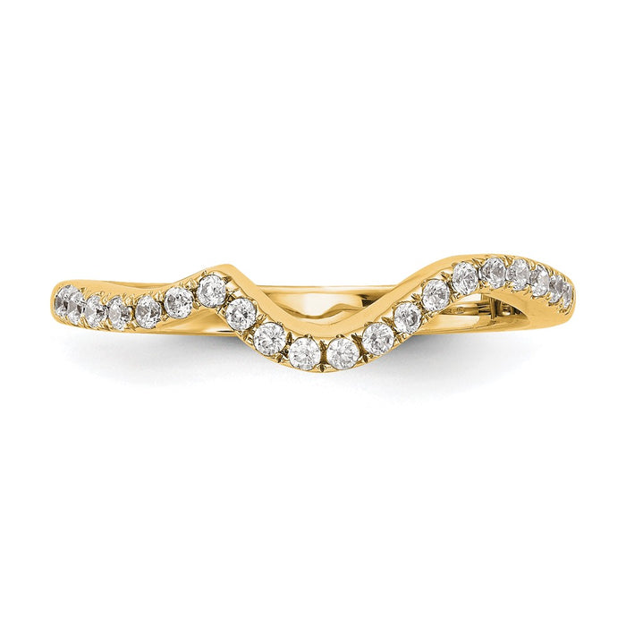 High-Quality 14K Yellow Gold Diamond Wedding Band - 1/5 Carat Value Offer-4