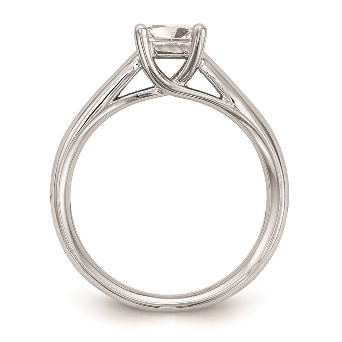 Buy Exclusive 14K White Gold 1 Carat Square Princess Cut Engagement Ring-2