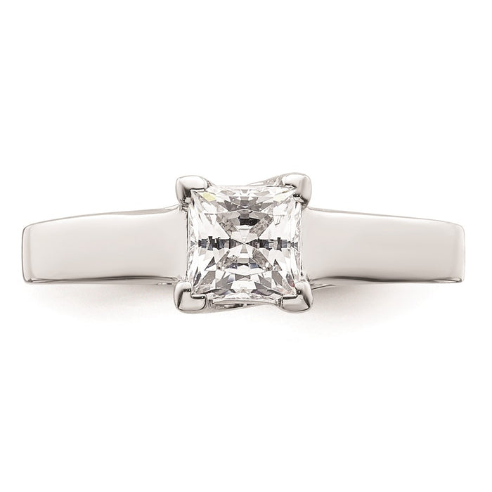 Buy Exclusive 14K White Gold 3/4 Carat Princess Cut Engagement Ring Setting-4