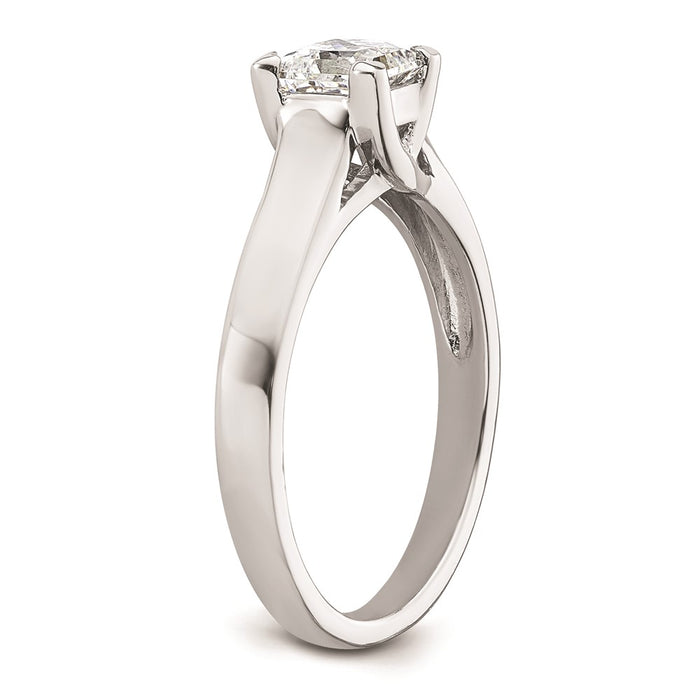 Buy Exclusive 14K White Gold 3/4 Carat Princess Cut Engagement Ring Setting-6