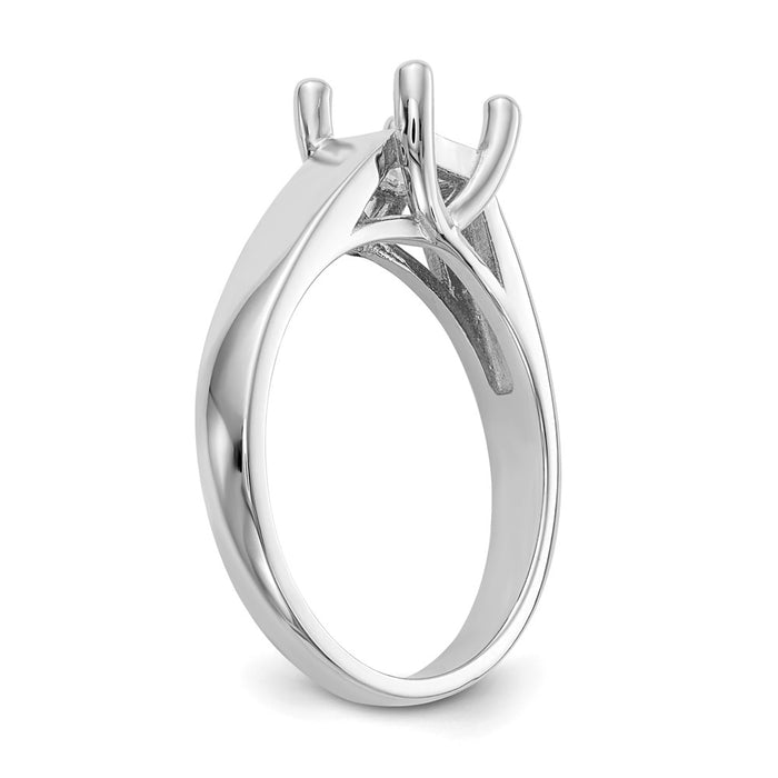 High-Quality 14K White Gold 1 Carat Princess Cut Engagement Ring - Stylish Value-6