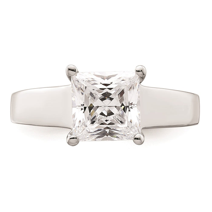 Buy Exclusive 14K White Gold 1.5 Carat Princess Cut Engagement Ring Setting-4