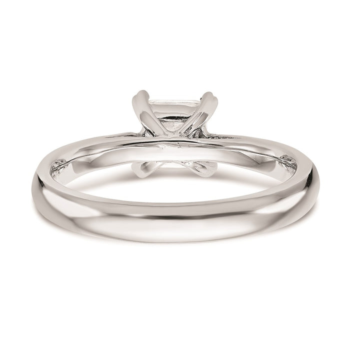 Buy Stylish 14K White Gold 1/4 Carat Princess Cut Engagement Ring Setting-5