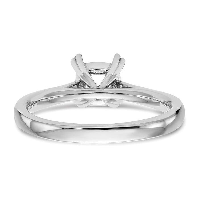 High-Quality 14K White Gold 3/4 Carat Cushion-Cut Engagement Ring - Stylish Design-5