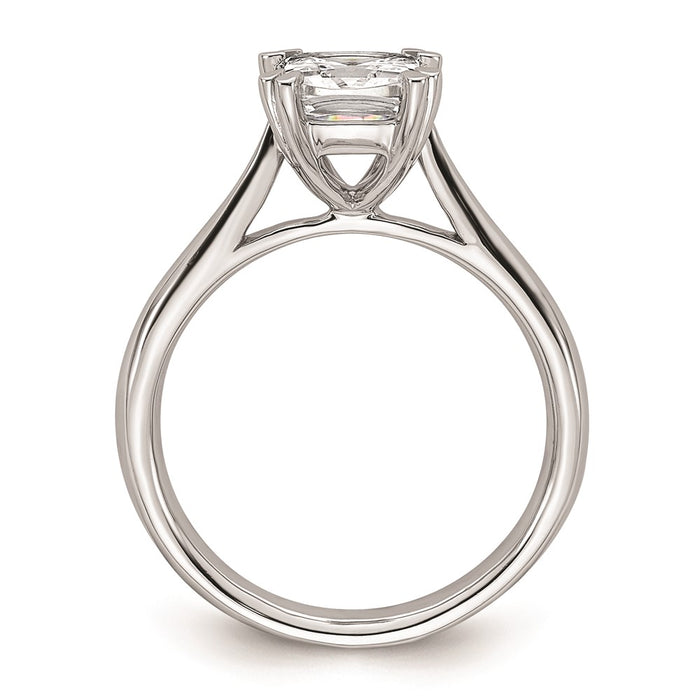 Buy Stylish 14K White Gold 1.75 Carat Cushion-Cut Engagement Ring Setting-2