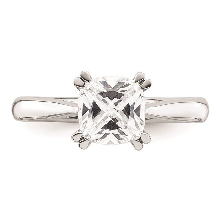 Buy Stylish 14K White Gold 1.75 Carat Cushion-Cut Engagement Ring Setting-4