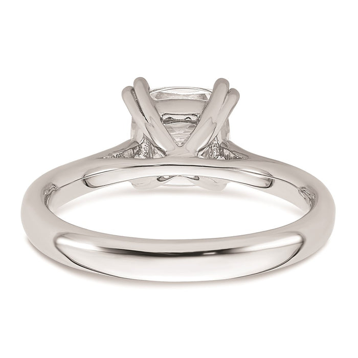 Buy Stylish 14K White Gold 1.75 Carat Cushion-Cut Engagement Ring Setting-5