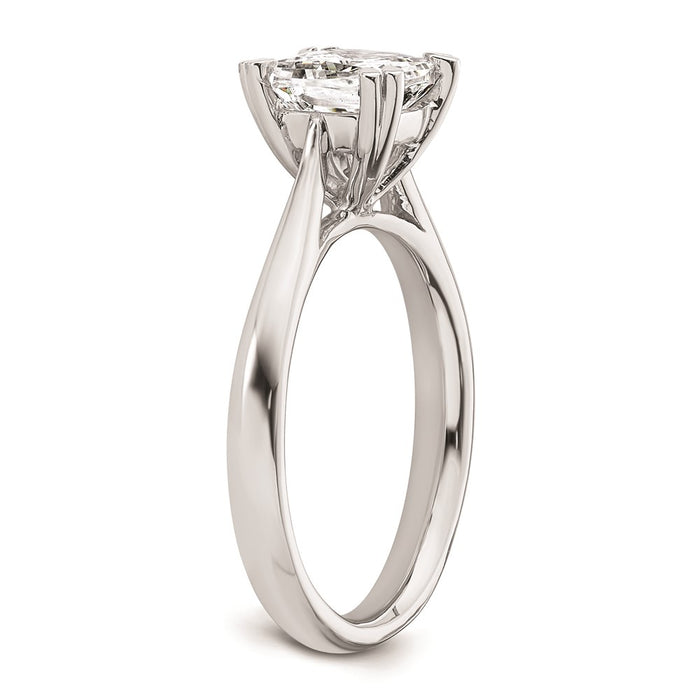 Buy Stylish 14K White Gold 1.75 Carat Cushion-Cut Engagement Ring Setting-6