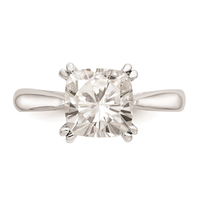 Buy Exclusive 14K White Gold Cushion-Cut Engagement Ring Setting, 2.5 Ct-4