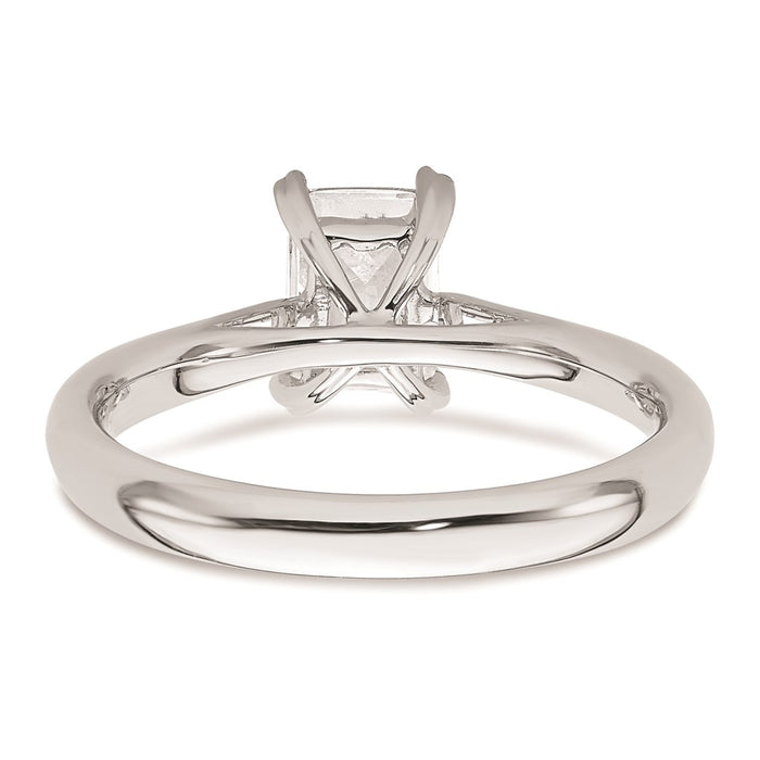 Buy 14K White Gold 3/4 Carat Emerald-Cut Engagement Ring - Stylish & Affordable!-5
