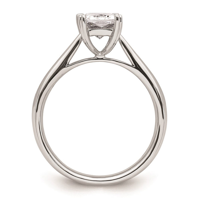 Buy Exclusive 14K White Gold 1.25 Carat Emerald-Cut Engagement Ring - Stylish Design!-2