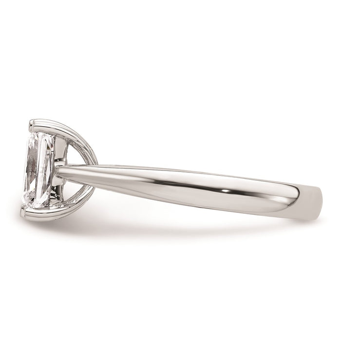 Buy Exclusive 14K White Gold 1.25 Carat Emerald-Cut Engagement Ring - Stylish Design!-3