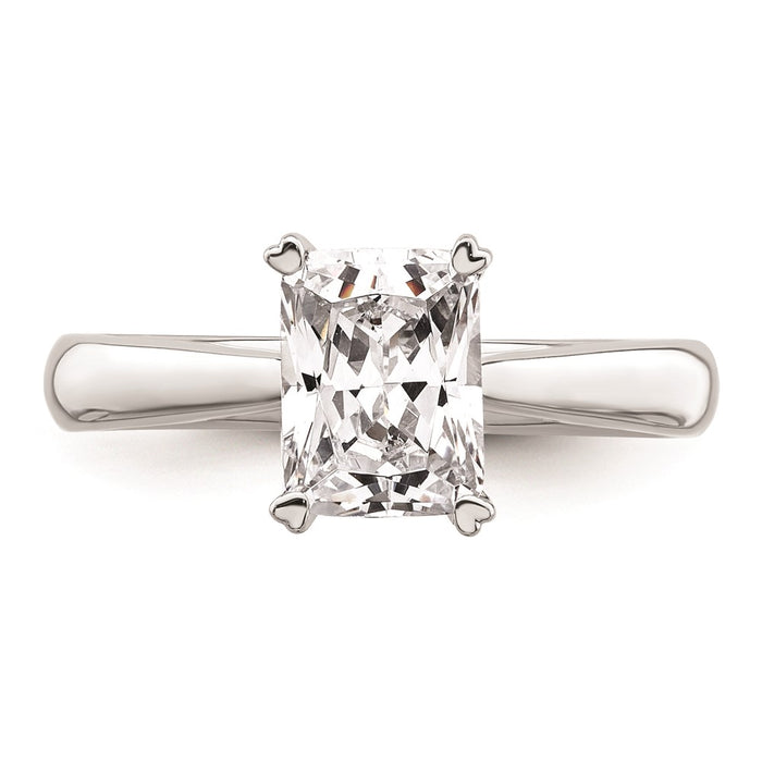 Buy Exclusive 14K White Gold 1.25 Carat Emerald-Cut Engagement Ring - Stylish Design!-4