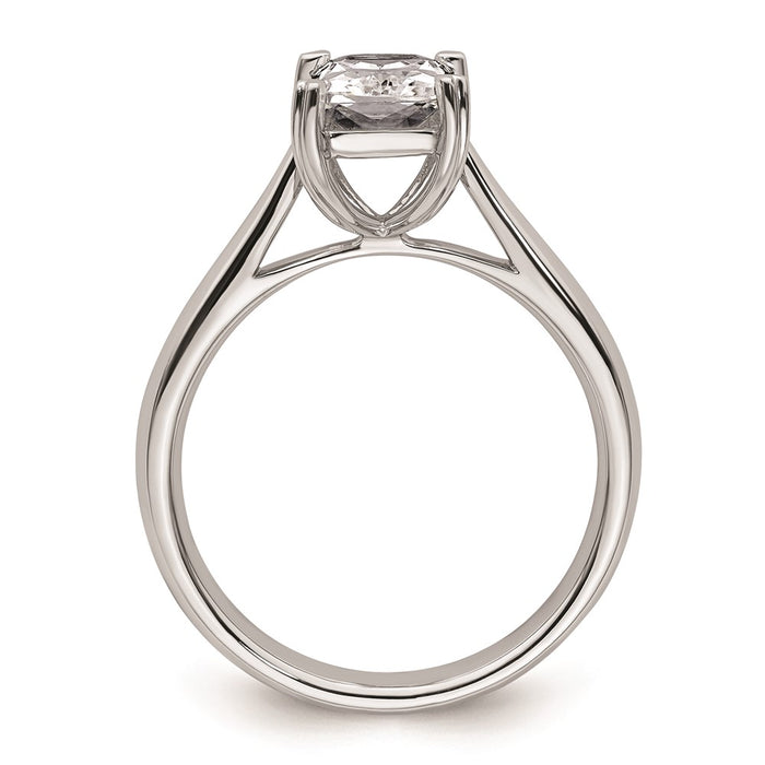 Exclusive 14K White Gold 1.5 Carat Emerald-Cut Engagement Ring - Stylish Value!-2