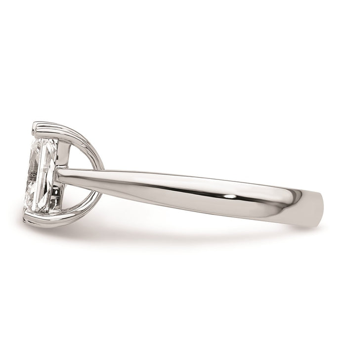 Exclusive 14K White Gold 1.5 Carat Emerald-Cut Engagement Ring - Stylish Value!-3