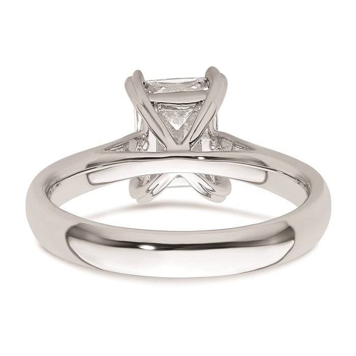Exclusive 14K White Gold 1.5 Carat Emerald-Cut Engagement Ring - Stylish Value!-5