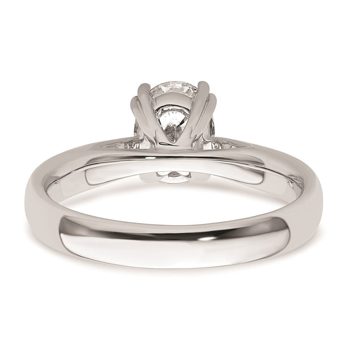 High-Quality 14K White Gold 1.25 Carat Oval Engagement Ring Setting - Stylish Design-5