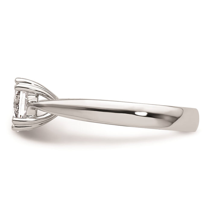 Buy Exclusive 14K White Gold 1.5 Carat Oval Engagement Ring - Stylish Design-3