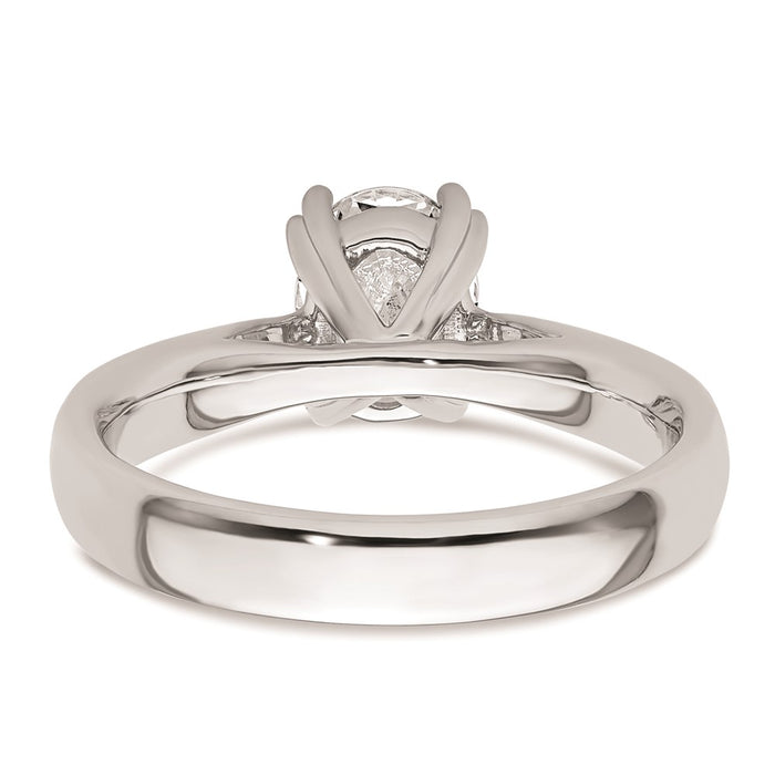 Buy Exclusive 14K White Gold 1.5 Carat Oval Engagement Ring - Stylish Design-5