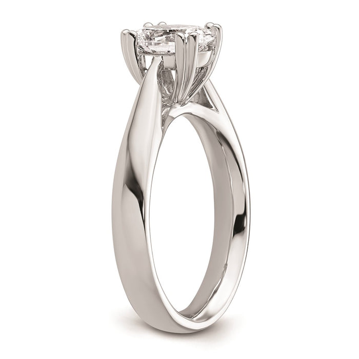 Buy Exclusive 14K White Gold 1.5 Carat Oval Engagement Ring - Stylish Design-6