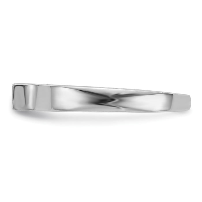 Buy 14K White Gold 3.00mm Solitaire Engagement Ring Setting - Stylish Value!-3