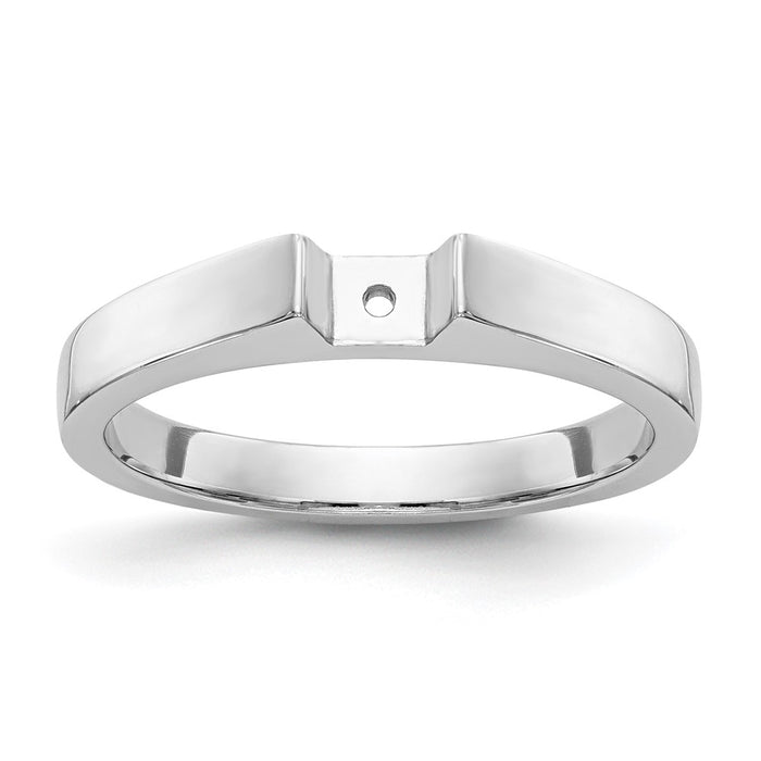 Buy 14K White Gold 3.00mm Solitaire Engagement Ring Setting - Stylish Value!-7