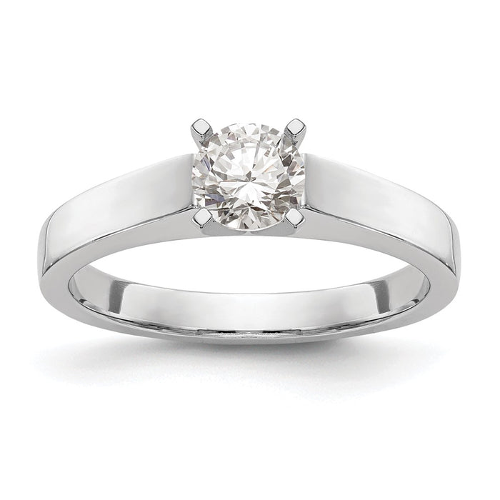 Buy 14K White Gold 3.00mm Solitaire Engagement Ring Setting - Stylish Value!-1