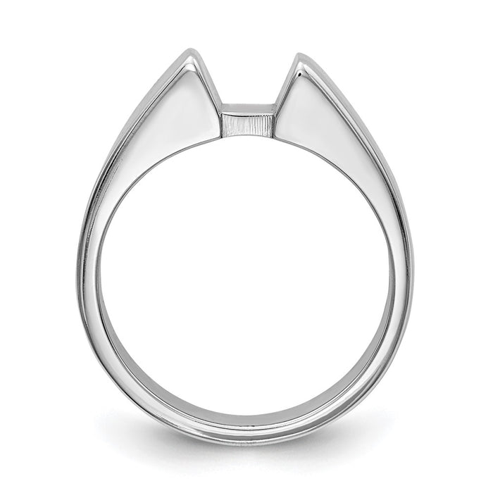 Buy 14K White Gold 5.5mm Solitaire Engagement Ring Setting | Stylish Design-2