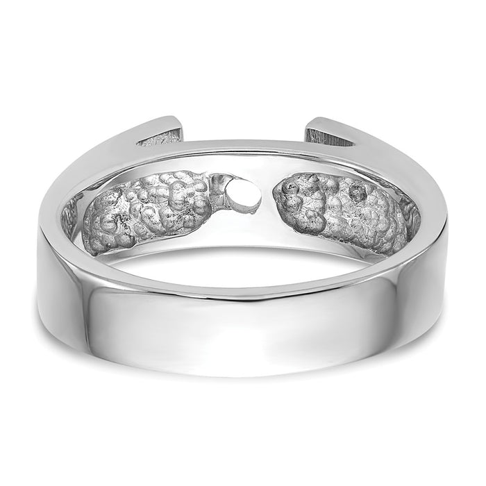 Exclusive 14K White Gold 5.5mm Solitaire Engagement Ring Setting - Stylish Value!-5