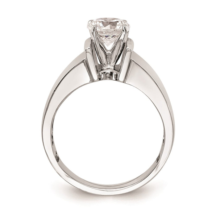 Buy Stylish 14K White Gold Engagement Ring Setting - 7.2mm Wide, Value Price!-2