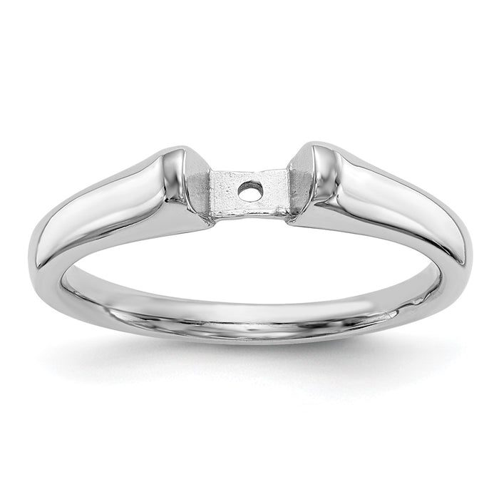 Buy Exclusive 14K White Gold 3.1mm Solitaire Engagement Ring Mounting-7