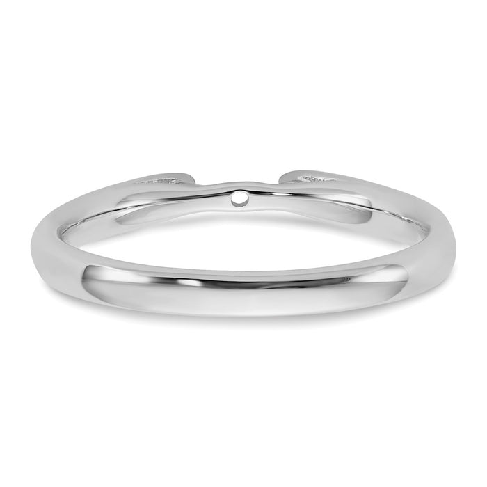 Buy 14K White Gold 3.5mm Solitaire Engagement Ring Setting - Stylish Value-5