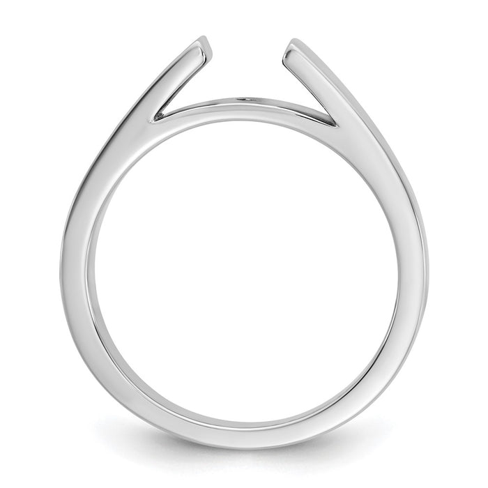 High-Quality 14K White Gold 3.8mm Solitaire Engagement Ring - Affordable Price!-2