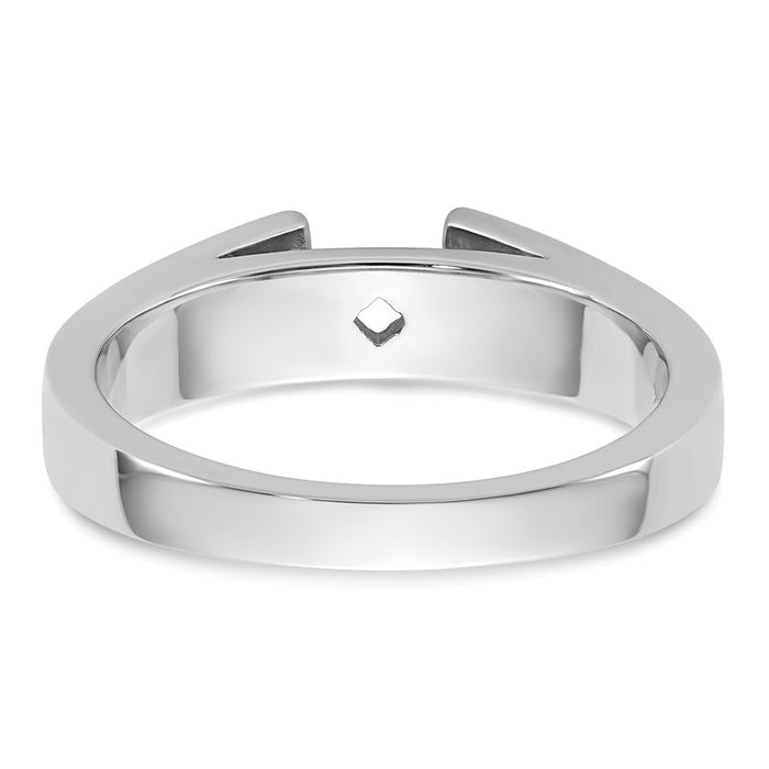 High-Quality 14K White Gold 3.8mm Solitaire Engagement Ring - Affordable Price!-5