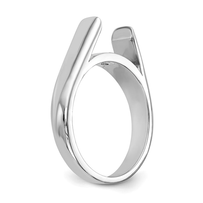 Buy Stylish 14K White Gold 6.5mm Solitaire Engagement Ring Setting-6